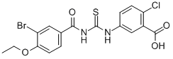 5-[[[(3-Bromo-4-ethoxybenzoyl)amino]thioxomethyl ]amino]-2-chloro-benzoic acid Structure,532937-73-8Structure