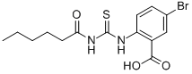 5-Bromo-2-[[[(1-oxohexyl)amino]thioxomethyl ]amino]-benzoic acid Structure,532939-45-0Structure