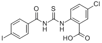 5-Chloro-2-[[[(4-iodobenzoyl)amino]thioxomethyl ]amino]-benzoic acid Structure,532939-70-1Structure