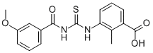 3-[[[(3-Methoxybenzoyl)amino]thioxomethyl ]amino]-2-methyl-benzoic acid Structure,532940-79-7Structure