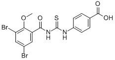 4-[[[(3,5-Dibromo-2-methoxybenzoyl)amino]thioxomethyl ]amino]-benzoic acid Structure,532945-45-2Structure