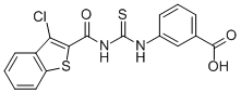 3-[[[[(3-Chlorobenzo[b]thien-2-yl)carbonyl ]amino]thioxomethyl ]amino]-benzoic acid Structure,532947-96-9Structure