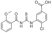 4-Chloro-3-[[[(2-methoxybenzoyl)amino]thioxomethyl ]amino]-benzoic acid Structure,532949-53-4Structure