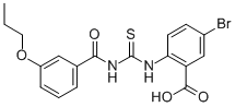 5-Bromo-2-[[[(3-propoxybenzoyl)amino]thioxomethyl ]amino]-benzoic acid Structure,532950-25-7Structure