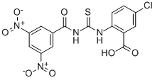 5-Chloro-2-[[[(3,5-dinitrobenzoyl)amino]thioxomethyl ]amino]-benzoic acid Structure,532950-55-3Structure