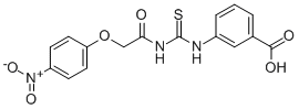 3-[[[[(4-Nitrophenoxy)acetyl ]amino]thioxomethyl ]amino]-benzoic acid Structure,532951-54-5Structure