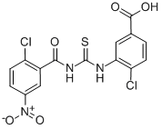 4-Chloro-3-[[[(2-chloro-5-nitrobenzoyl)amino]thioxomethyl ]amino]-benzoic acid Structure,532951-77-2Structure