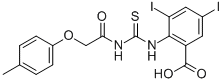 3,5-Diiodo-2-[[[[(4-methylphenoxy)acetyl ]amino]thioxomethyl ]amino]-benzoic acid Structure,532954-91-9Structure