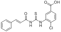 4-Chloro-3-[[[(1-oxo-3-phenyl-2-propenyl)amino]thioxomethyl ]amino]-benzoic acid Structure,532955-88-7Structure