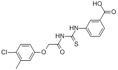 3-[[[[(4-Chloro-3-methylphenoxy)acetyl ]amino]thioxomethyl ]amino]-benzoic acid Structure,532961-12-9Structure