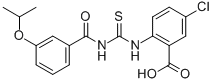 5-Chloro-2-[[[[3-(1-methylethoxy)benzoyl ]amino]thioxomethyl ]amino]-benzoic acid Structure,532977-92-7Structure