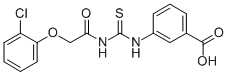 3-[[[[(2-Chlorophenoxy)acetyl ]amino]thioxomethyl ]amino]-benzoic acid Structure,532978-57-7Structure