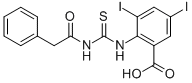 3,5-Diiodo-2-[[[(phenylacetyl)amino]thioxomethyl ]amino]-benzoic acid Structure,532978-86-2Structure