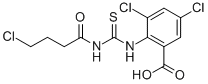 3,5-Dichloro-2-[[[(4-chloro-1-oxobutyl)amino]thioxomethyl ]amino]-benzoic acid Structure,532979-53-6Structure