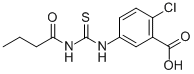 2-Chloro-5-[[[(1-oxobutyl)amino]thioxomethyl ]amino]-benzoic acid Structure,532980-99-7Structure