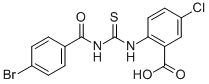 2-[[[(4-Bromobenzoyl)amino]thioxomethyl ]amino]-5-chloro-benzoic acid Structure,532981-21-8Structure