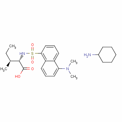 Dansyl-l-isoleucine cyclohexylammonium salt Structure,53369-40-7Structure