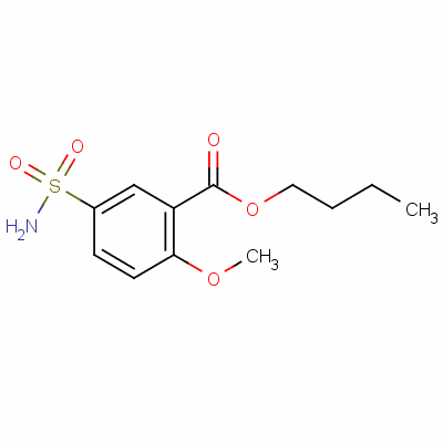 Butyl 5-sulphamoyl-o-anisate Structure,53371-99-6Structure