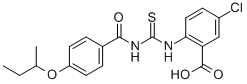 5-Chloro-2-[[[[4-(1-methylpropoxy)benzoyl ]amino]thioxomethyl ]amino]-benzoic acid Structure,533919-16-3Structure