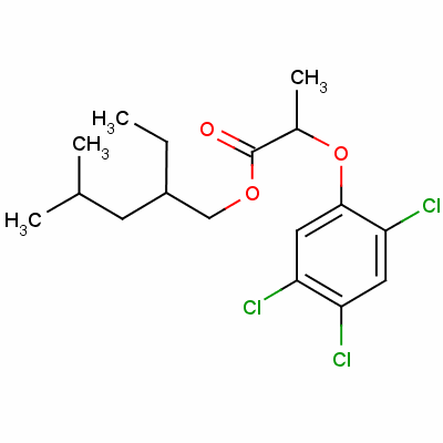 2-Ethyl-4-methylpentyl 2-(2,4,5-trichlorophenoxy)propionate Structure,53404-10-7Structure