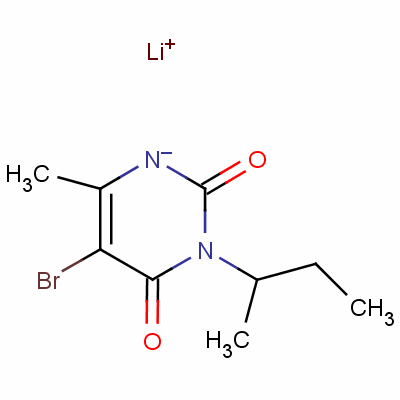 5-Bromo-3-sec-butyl-6-methylpyrimidine-2,4(1h,3h)-dione, lithium salt Structure,53404-19-6Structure