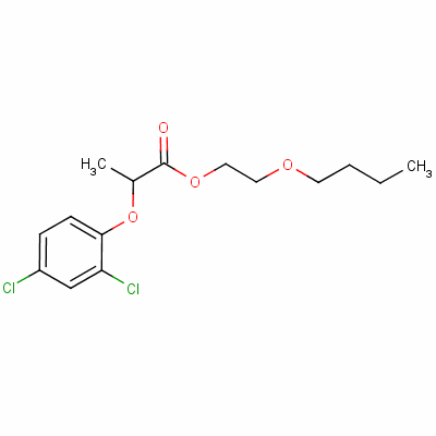 2-(2,4-Dichlorophenoxy)propionic acid 2-butoxyethanol ester Structure,53404-31-2Structure