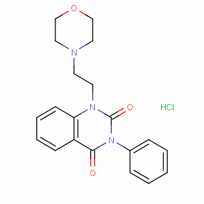 1-[2-Morpholinoethyl ]-3-phenylquinazoline-2,4(1h,3h)-dione monohydrochloride Structure,53412-85-4Structure