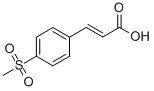 (2E)-3-[4-(甲基磺酰基)苯基]丙酸結(jié)構(gòu)式_5345-30-2結(jié)構(gòu)式