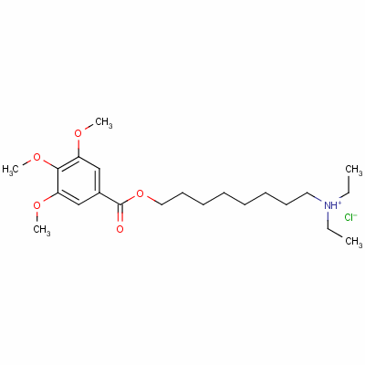 TMB-8鹽酸鹽結(jié)構(gòu)式_53464-72-5結(jié)構(gòu)式