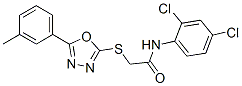 N-(2,4-dichlorophenyl)-2-[[5-(3-methylphenyl)-1,3,4-oxadiazol-2-yl]sulfanyl]acetamide Structure,5349-83-7Structure