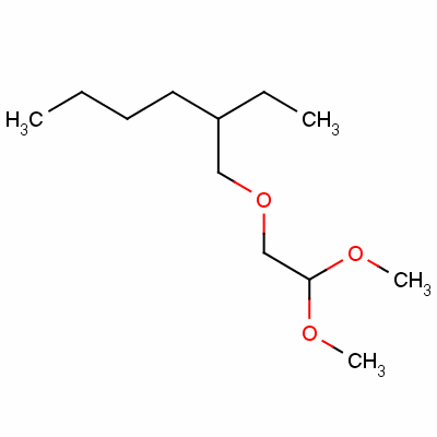 1-(2,2-二甲氧基乙氧基)-2-乙基己烷結(jié)構(gòu)式_53533-25-8結(jié)構(gòu)式