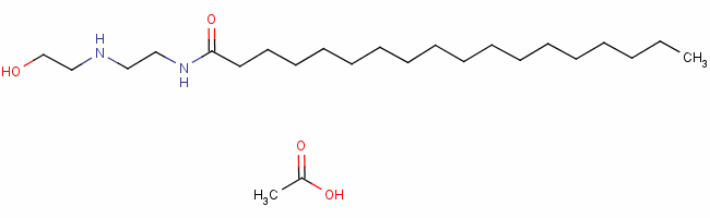 N-[2-[(2-hydroxyethyl)amino]ethyl]octadecenamide monoacetate Structure,53585-52-7Structure