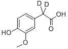 (4-Hydroxy-3-methoxyphenyl)acetic-2,2-d2 acid Structure,53587-33-0Structure