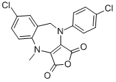 7-Chloro-10-(4-chloro-phenyl)-4-methyl-9,10-dihydro-4h-2-oxa-4,10-diaza-benzo[f]azulene-1,3-dione Structure,535920-91-3Structure