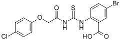 5-Bromo-2-[[[[(4-chlorophenoxy)acetyl ]amino]thioxomethyl ]amino]-benzoic acid Structure,535936-89-1Structure