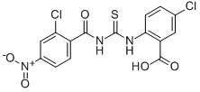 5-Chloro-2-[[[(2-chloro-4-nitrobenzoyl)amino]thioxomethyl ]amino]-benzoic acid Structure,535940-33-1Structure