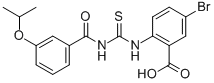 5-Bromo-2-[[[[3-(1-methylethoxy)benzoyl ]amino]thioxomethyl ]amino]-benzoic acid Structure,535949-07-6Structure