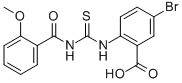 5-Bromo-2-[[[(2-methoxybenzoyl)amino]thioxomethyl ]amino]-benzoic acid Structure,535954-46-2Structure