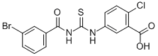 5-[[[(3-Bromobenzoyl)amino]thioxomethyl ]amino]-2-chloro-benzoic acid Structure,535957-63-2Structure