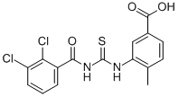 3-[[[(2,3-Dichlorobenzoyl)amino]thioxomethyl ]amino]-4-methyl-benzoic acid Structure,535965-19-6Structure