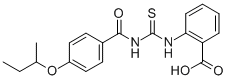 2-[[[[4-(1-Methylpropoxy)benzoyl ]amino]thioxomethyl ]amino]-benzoic acid Structure,535966-00-8Structure