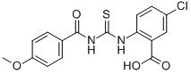 5-Chloro-2-[[[(4-methoxybenzoyl)amino]thioxomethyl ]amino]-benzoic acid Structure,535977-19-6Structure