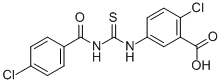 2-Chloro-5-[[[(4-chlorobenzoyl)amino]thioxomethyl ]amino]-benzoic acid Structure,535977-28-7Structure