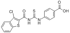 4-[[[[(3-Chlorobenzo[b]thien-2-yl)carbonyl ]amino]thioxomethyl ]amino]-benzoic acid Structure,535977-36-7Structure