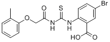 5-Bromo-2-[[[[(2-methylphenoxy)acetyl ]amino]thioxomethyl ]amino]-benzoic acid Structure,535978-29-1Structure