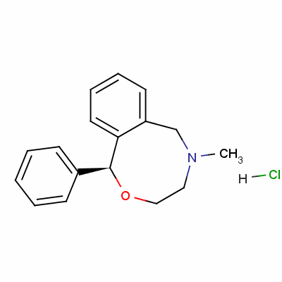 (S)-3,4,5,6-tetrahydro-5-methyl-1-phenyl-1h-2,5-benzoxazocine hydrochloride Structure,53648-31-0Structure