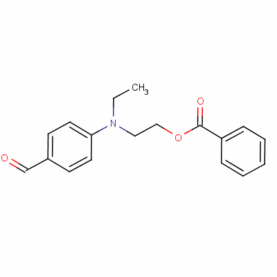 2-(N-ethyl-4-formylanilino)ethyl benzoate Structure,53683-41-3Structure