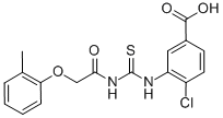 4-Chloro-3-[[[[(2-methylphenoxy)acetyl ]amino]thioxomethyl ]amino]-benzoic acid Structure,536977-92-1Structure