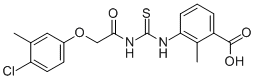 3-[[[[(4-Chloro-3-methylphenoxy)acetyl]amino]thioxomethyl]amino]-2-methyl-benzoic acid Structure,536981-10-9Structure