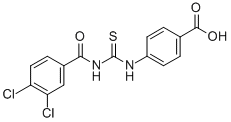 4-[[[(3,4-Dichlorobenzoyl)amino]thioxomethyl]amino]-benzoic acid Structure,536981-75-6Structure